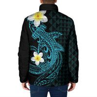Aloha Hammerhead Shark Padded Jacket Calypso Hawaiian Kakau Tribal Tattoo - Polynesian Pride