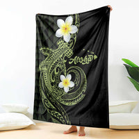 Aloha Hammerhead Shark Blanket Lime Rickey Hawaiian Kakau Tribal Tattoo LT9 - Polynesian Pride