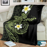 Aloha Hammerhead Shark Blanket Lime Rickey Hawaiian Kakau Tribal Tattoo LT9 - Polynesian Pride