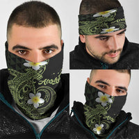 Aloha Hammerhead Shark Neck Gaiter Lime Rickey Hawaiian Kakau Tribal Tattoo - Polynesian Pride