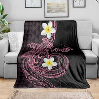 Aloha Hammerhead Shark Blanket Vivacious Pink Hawaiian Kakau Tribal Tattoo LT9 - Polynesian Pride