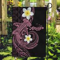 Aloha Hammerhead Shark Garden Flag Vivacious Pink Hawaiian Kakau Tribal Tattoo LT9 Garden Flag Pink - Polynesian Pride