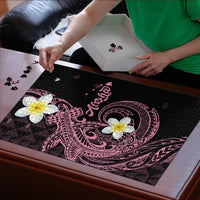 Aloha Hammerhead Shark Puzzle Vivacious Pink Hawaiian Kakau Tribal Tattoo - Polynesian Pride