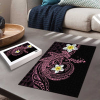 Aloha Hammerhead Shark Puzzle Vivacious Pink Hawaiian Kakau Tribal Tattoo - Polynesian Pride