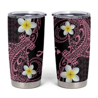 Aloha Hammerhead Shark Tumbler Cup Vivacious Pink Hawaiian Kakau Tribal Tattoo