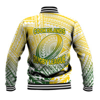 The Kuki's Cook Islands Rugby Baseball Jacket Be Unique Vibe White LT9 - Polynesian Pride
