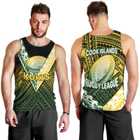 The Kuki's Cook Islands Rugby Men Tank Top Be Unique Vibe Black LT9 - Polynesian Pride