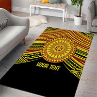 Personalised Tonga Ha apai High School Area Rug Ngatu Fonulei Pattern