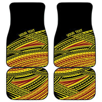 Personalised Tonga Ha apai High School Car Mats Ngatu Fonulei Pattern