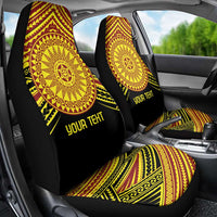 Personalised Tonga Ha apai High School Car Seat Cover Ngatu Fonulei Pattern