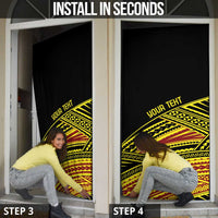 Personalised Tonga Ha apai High School Door Cover Ngatu Fonulei Pattern - Polynesian Pride