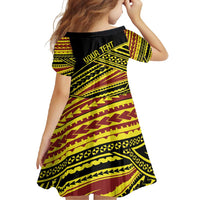 Personalised Tonga Ha apai High School Family Matching Tank Maxi Dress and Hawaiian Shirt Ngatu Fonulei Pattern