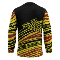 Personalised Tonga Ha apai High School Hockey Jersey Ngatu Fonulei Pattern - Polynesian Pride