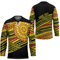 Personalised Tonga Ha apai High School Hockey Jersey Ngatu Fonulei Pattern - Polynesian Pride