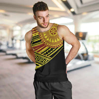 Personalised Tonga Ha apai High School Men Tank Top Ngatu Fonulei Pattern