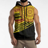Personalised Tonga Ha apai High School Sleeveless Zip Hoodie Ngatu Fonulei Pattern LT9 - Polynesian Pride