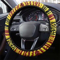 Tonga Ha apai High School Steering Wheel Cover Ngatu Fonulei Pattern