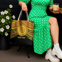 Personalised Tonga Ha apai High School Tote Bag Ngatu Fonulei Pattern - Polynesian Pride