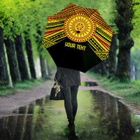 Personalised Tonga Ha apai High School Umbrella Ngatu Fonulei Pattern - Polynesian Pride