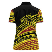 Personalised Tonga Ha apai High School Women Polo Shirt Ngatu Fonulei Pattern