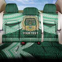 Personalised Tonga Saineha High School Back Car Seat Cover Polynesian Ngatu Tribal