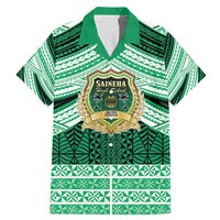 Personalised Tonga Saineha High School Family Matching Mermaid Dress and Hawaiian Shirt Polynesian Ngatu Tribal