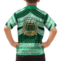 Personalised Tonga Saineha High School Hawaiian Shirt Polynesian Ngatu Tribal