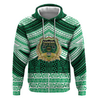 Personalised Tonga Saineha High School Hoodie Polynesian Ngatu Tribal