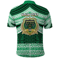 Personalised Tonga Saineha High School Polo Shirt Polynesian Ngatu Tribal