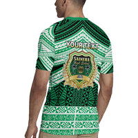 Personalised Tonga Saineha High School Rugby Jersey Polynesian Ngatu Tribal