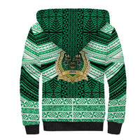 Personalised Tonga Saineha High School Sherpa Hoodie Polynesian Ngatu Tribal