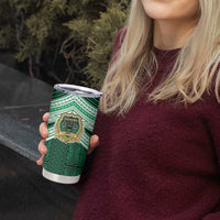 Personalised Tonga Saineha High School Tumbler Cup Polynesian Ngatu Tribal