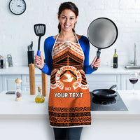 Personalised Tonga Tailulu College Apron Polynesian Ngatu Tribal - Polynesian Pride