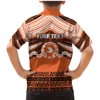 Personalised Tonga Tailulu College Family Matching Mermaid Dress and Hawaiian Shirt Polynesian Ngatu Tribal