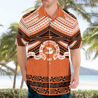 Personalised Tonga Tailulu College Hawaiian Shirt Polynesian Ngatu Tribal