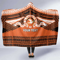 Personalised Tonga Tailulu College Hooded Blanket Polynesian Ngatu Tribal