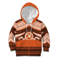 Personalised Tonga Tailulu College Kid Hoodie Polynesian Ngatu Tribal