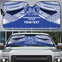 Personalised Tonga Taufa'ahau Pilolevu College Auto Sun Shade Polynesian Ngatu Tribal - Polynesian Pride