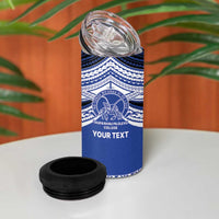 Personalised Tonga Taufa'ahau Pilolevu College 4 in 1 Can Cooler Tumbler Polynesian Ngatu Tribal