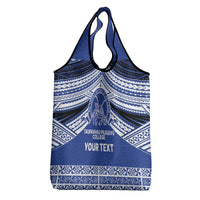 Personalised Tonga Taufa'ahau Pilolevu College Grocery Bag Polynesian Ngatu Tribal
