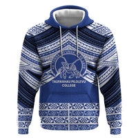 Personalised Tonga Taufa'ahau Pilolevu College Hoodie Polynesian Ngatu Tribal