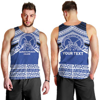 Personalised Tonga Taufa'ahau Pilolevu College Men Tank Top Polynesian Ngatu Tribal