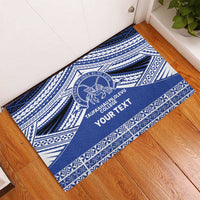 Personalised Tonga Taufa'ahau Pilolevu College Rubber Doormat Polynesian Ngatu Tribal LT9 - Polynesian Pride