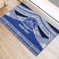 Personalised Tonga Taufa'ahau Pilolevu College Rubber Doormat Polynesian Ngatu Tribal LT9 - Polynesian Pride