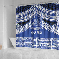 Personalised Tonga Taufa'ahau Pilolevu College Shower Curtain Polynesian Ngatu Tribal LT9 - Polynesian Pride
