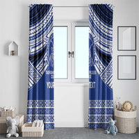 Personalised Tonga Taufa'ahau Pilolevu College Window Curtain Polynesian Ngatu Tribal