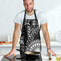 Black Tongan Ngatu Fonulei Pattern Apron - Polynesian Pride