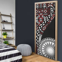 Red Tongan Ngatu Fonulei Pattern Door Cover - Polynesian Pride