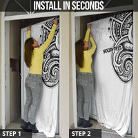 Hawaii and Japanese Culture Personalised Door Cover With Polynesian Tribal Tattoo Style - Polynesian Pride