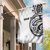 Hawaii and Japanese Culture Personalised Garden Flag With Polynesian Tribal Tattoo Style